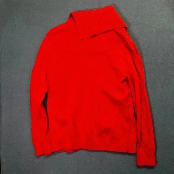 GH Bass Co. NWT Sweater Fall Womens M button cowl neck cute Waffle weave 0793 - Picture 7 of 8